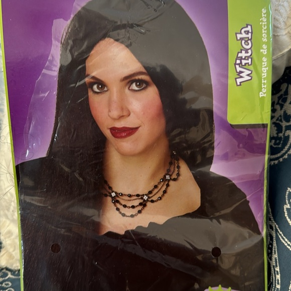 LONG BLACK HAIR WIG - Picture 2 of 5